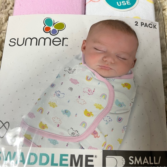 Summer Swaddleme Baby Wrap Small / Medium 0-3 Months 7-14 LBS • 2-Pack - Picture 5 of 5